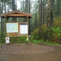 Trailhead kiosk in the park.