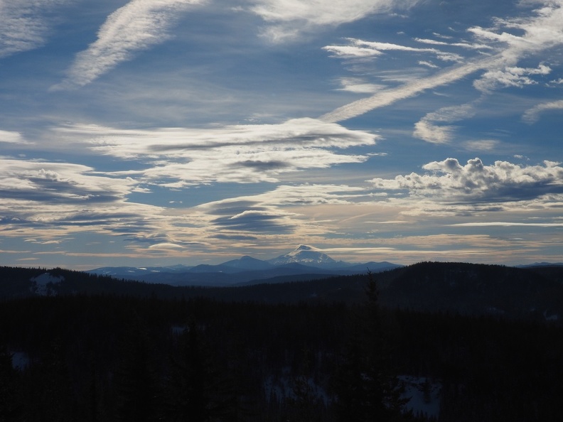 Mt. Jefferson shines in the south from Tom, Dick, and Harry