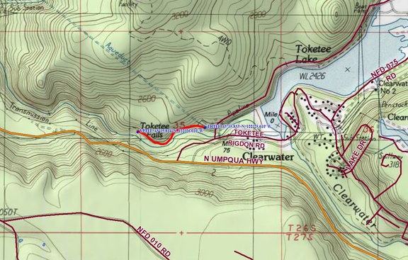 Toketee Falls Route OR