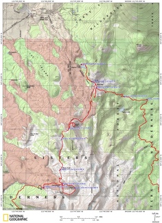 Three Sisters Camp Lake Day 3 Route OR
