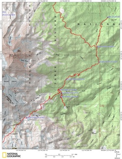 Three Sisters Camp Lake Day 1 Route OR