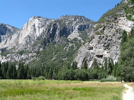 Looking across the valley from Happy Isles