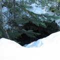 Skylight entrance to Ape Cave.