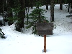 Signpost along the trail.