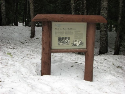 Sign for Pioneer Woman's Grave