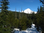 Large meadows along the Barlow Road afford splendid views of Mt. Hood.