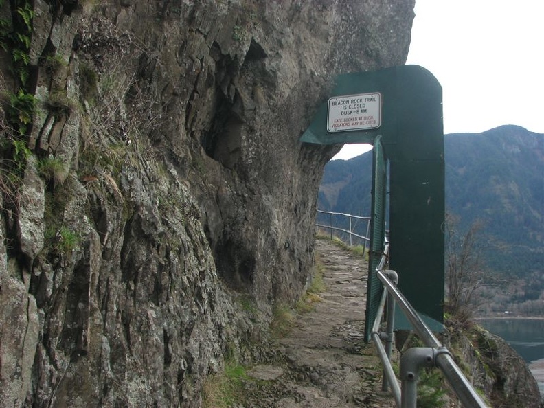 The trail has a gate that is closed from dusk to 8am. I would hate to get caught on the trail and find the gate closed.