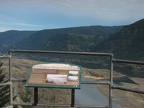 A trail signt at the top of Beacon Rock talks about the Missoula Floods and how they shaped the Gorge.