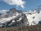 Looking towards Elliot Glacier from Burroughs Mountain Trail in Mt. Rainier National Park.