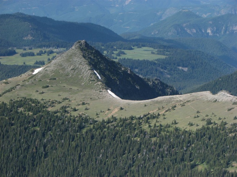 Looking to the north from Third Burroughs with Grand Park in the far distance.