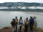 Part of the WTA work crew at the overlook.