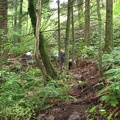 View of the section of trail before we began work.