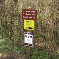 This is the trailhead sign at the southern end of the Cape Lookout North Trail.
