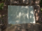 Memorial plaque dedicated to the flight crew that lost their lives when their plane crashed into the cliffs on a foggy day.