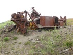 Logging equipment destroyed in the 1980 blast. This was a yarder used to pull logs to the top of the ridge.