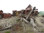 Another view of some of the logging equipment destroyed in the 1980 blast. This was a yarder used to pull logs to the top of the ridge.