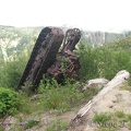 More equipment destroyed in the volcanic blast of 1980. Not a flake of paint remains on this equipment. The paint was completely scoured off by the blast debris.