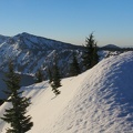 You can see the pock-marked snow of spring. This is looking at Garfield Peak.