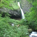 Ponytail Falls in the Coumbia River Gorge. The return trail loops behind these falls.