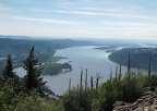 Standing on the scree field below Angel's Rest looking west towards Portland.