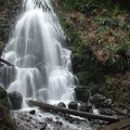 Fairy Falls spills over a basalt cliff next to the Wahkeena Falls Trail in the Columbia River Gorge.