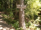 Trail head sign for the Dog Mountain trail.