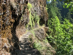 Eagle Creek Trail blasted from basalt cliff