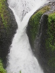 Soon after walking past Tunnel Falls, the trail curves around and passes Twister Falls. The high stream flows of spring show  off Twister Falls at its best.