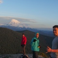 Aaron, Duncan, and Jeremiah take a pose in front of Mt. Hood.