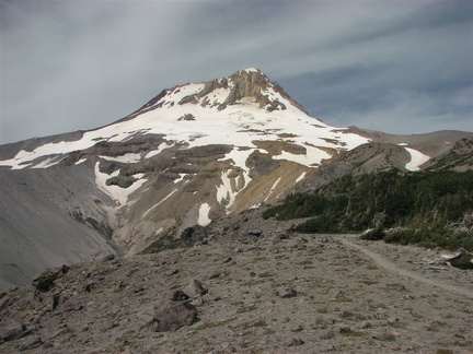 Mt. Hood as seen from Lamberson Butte. This is a great place to take a break and enjoy majestic views.