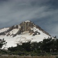 Mt. Hood from the Timberline Trail above Lamberson Butte. Trees at this elevation grow incredibly slow and never get much over ten foot tall.