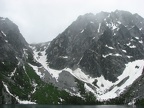 Clouds moving in fast over Colchuck Lake.