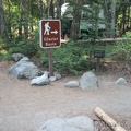 The beginning of the trail is well marked.