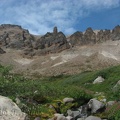 A defiant rock points skyward above Glacier Basin.