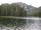 This is Lake Goerge, a lake nearly half a mile long.  There is also a camp here complete with a shelter and ranger cabin.