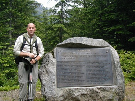 This is the Marine Memorial marker, just around the corner from the trailhead on the Westside rd.