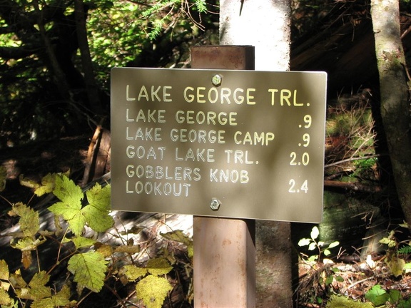 Trailhead sign for Gobbler's Knob Trail