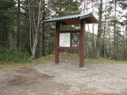 Trailhead sign at Grouse Vista trailhead.