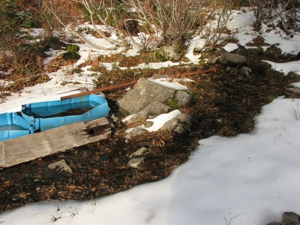 A spring and a watering trough on the trail down to Sturgeon Rock.