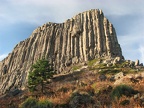 Sturgeon Rock is columnar basalt that is weathered. There is a user trail that goes along the top of this promontory.