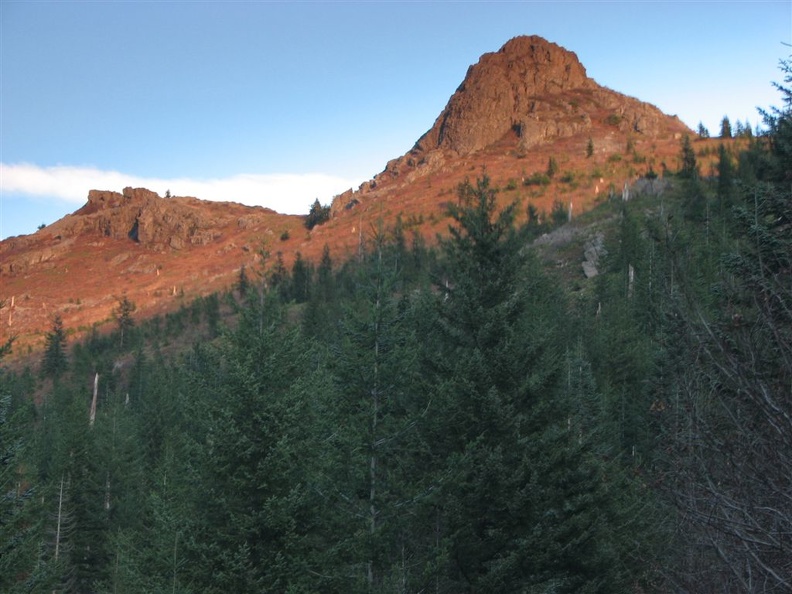 Pyramid Peak viewed from the Tarbell Trail.