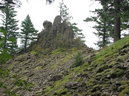 Little Beacon Rock viewed from Little Beacon Rock Trail.