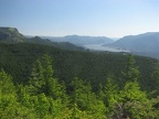 Hardy Ridge provides great views of the Columbia River Gorge. This is looking east.