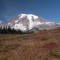 Mt. Rainier and fall colors on High Lakes Trail. Picture taken 9/27/2005 about 1pm.