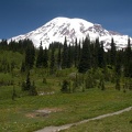 Mt. Rainier from the High Lakes Trail. Picture taken 7/3/2005 about noon.