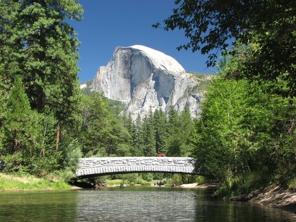 Merced River and Half Dome in Yosemite Valley California