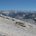 On top of Half Dome looking at the granite