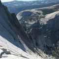 Looking off the edge of Half Dome