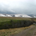 The Harms Road Trailhead is up on the prairies between Klickitat and Goldendale. The nearby hills catch the early fall snows and the windswept grasslands offer little shelter.