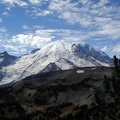 Burrroughs Mountain with Mt. Rainier in the background from near Frozen Lake.